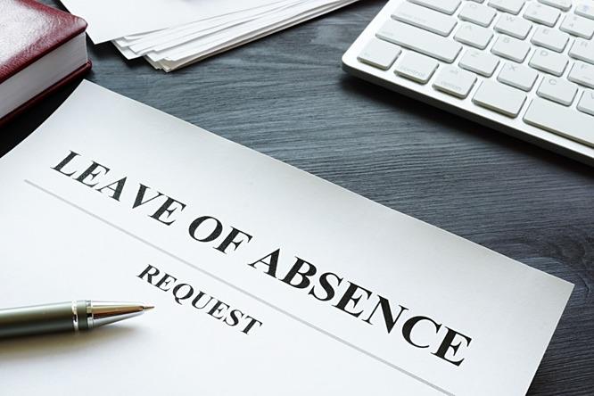 Paper saying 'leave of absence'